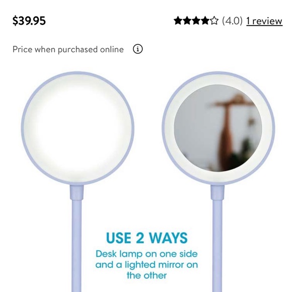 Ottlite Rechargeable Lamp with Lighted Mirror - Picture 2 of 5